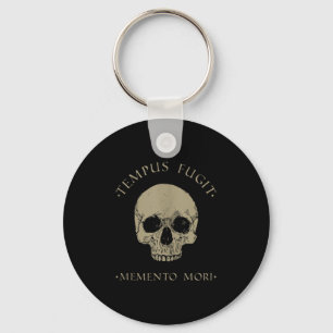 Stoic Philosophy Tempus Fugit Memento Mori Skull S Schlüsselanhänger