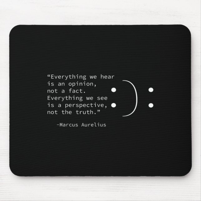 Stoic Zitat von Marcus Aurelius, Stoicismus Philos Mousepad (Vorne)