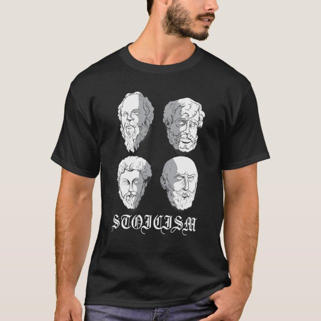 Stoicism Philosophen Seneca Epictitus Cicero T-Shirt (Vorderseite)