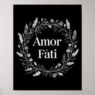 Stoikes Minimalistisches T-Shirt für Frauen Amor F Poster