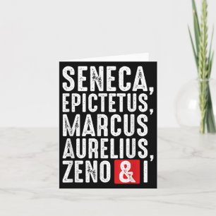 Stoische Philosophen - Zitate der Weisheit für Phi Karte