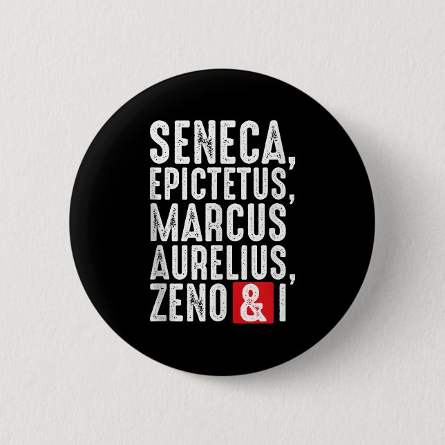 Stoische Philosophen Zitate für Philosophie Button (Vorderseite)