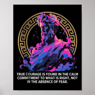 Stoische Philosophie Epische Inspiration Altgriech Poster