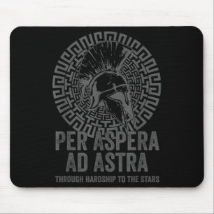 Stoische Philosophie grau mit Übersetzung Per Aspe Mousepad