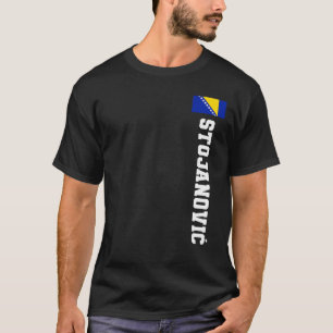 Stojanovic-Bosnienflagge Nachname Coat of Arm Embl T-Shirt