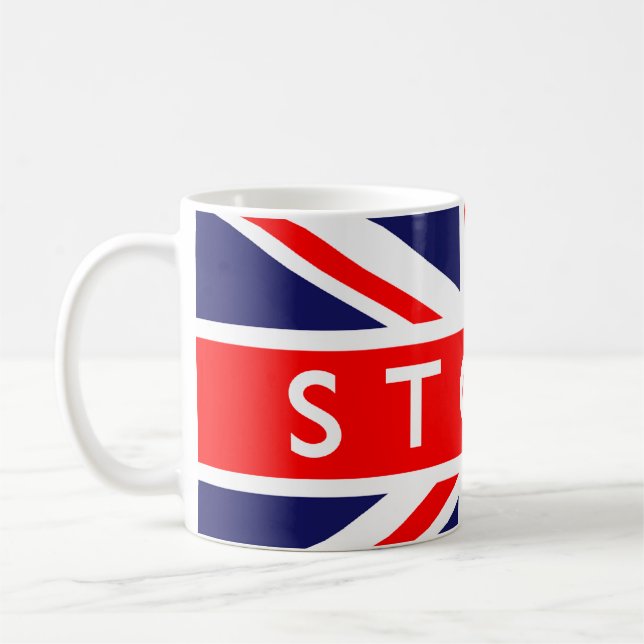 Stoke: Britische Flagge Kaffeetasse (Links)