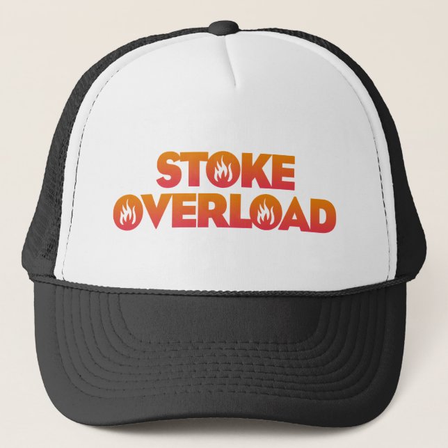Stoke Overload Flames Truckerkappe (Vorderseite)