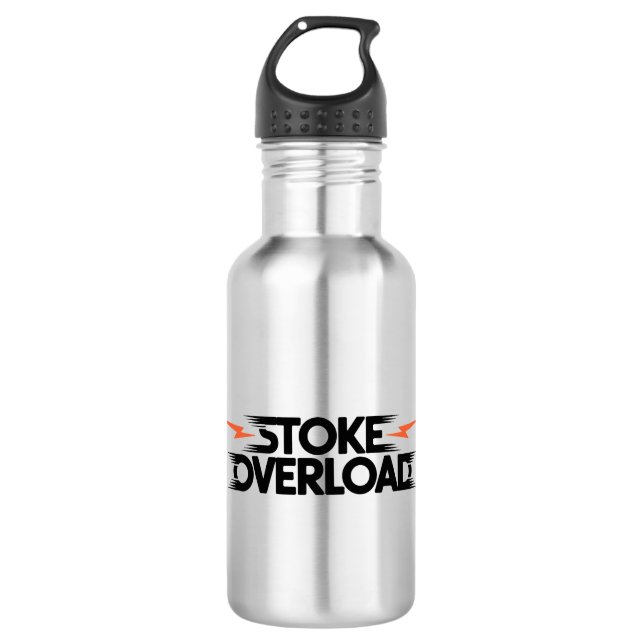 Stoke Overload Lightning Edelstahlflasche (Vorderseite)