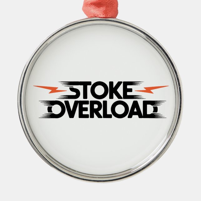 Stoke Overload Lightning Ornament Aus Metall (Vorne)