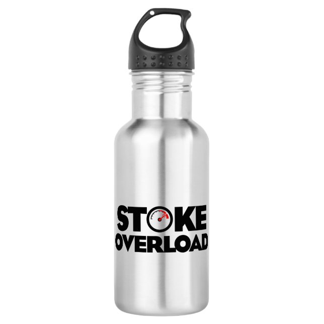Stoke Overload Meter Edelstahlflasche (Vorderseite)