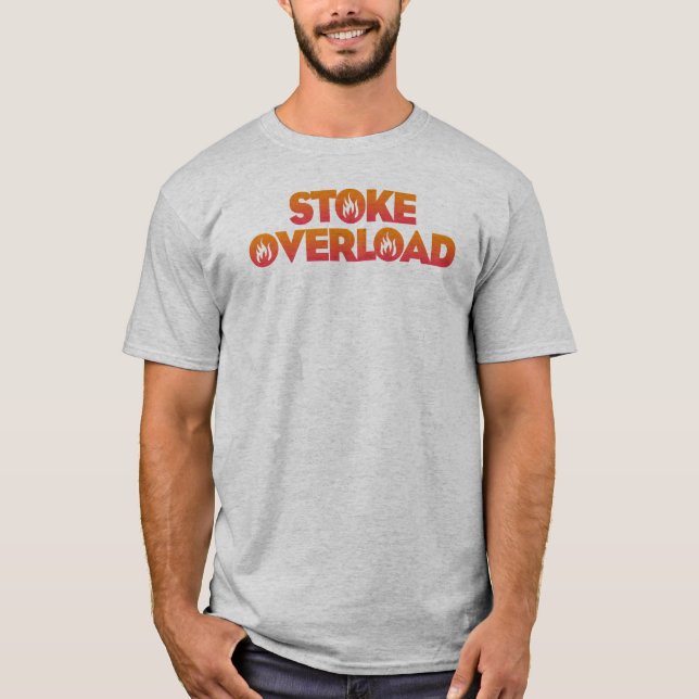 Stoke-Überlastflammen T-Shirt (Vorderseite)
