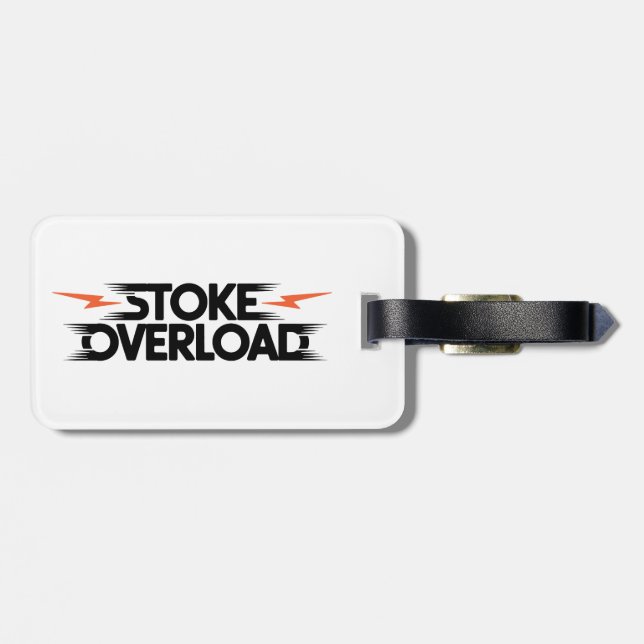 Stoke-Überlastung-Blitz Gepäckanhänger (Rückseite horizontal)