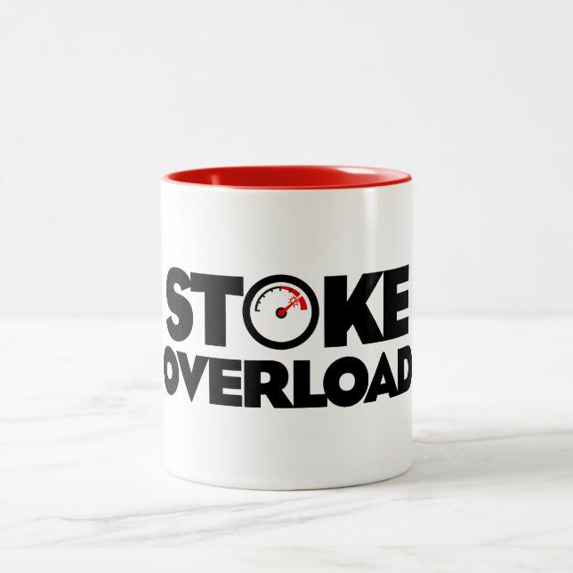 Stoke-Überlastungsmesser Zweifarbige Tasse (Mittel)