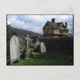 Stokesay Castle Manor House Shropshire England Postkarte