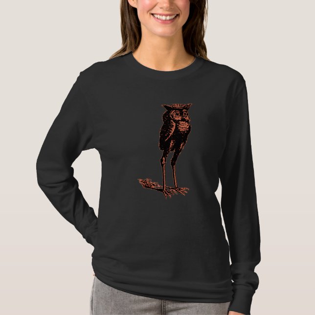 Stolas Goetic Owl Demon Prince T-Shirt (Vorderseite)