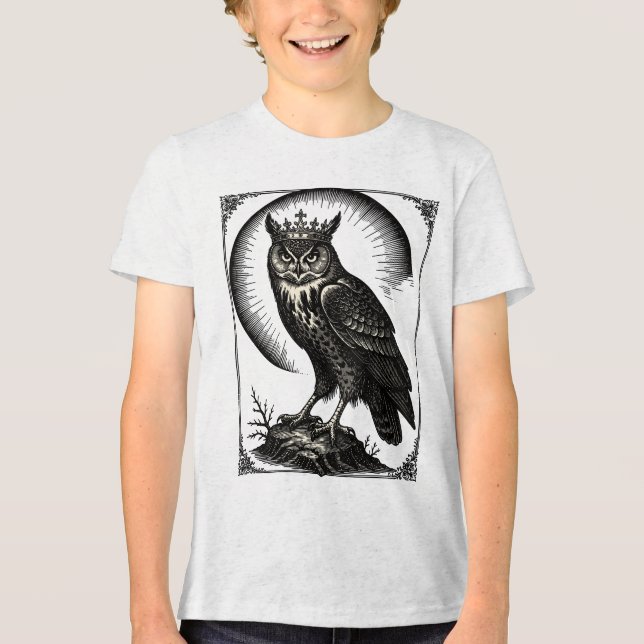 Stolas Herrscher des Mitternachtshimmels Tri-Blend Shirt (Vorderseite)