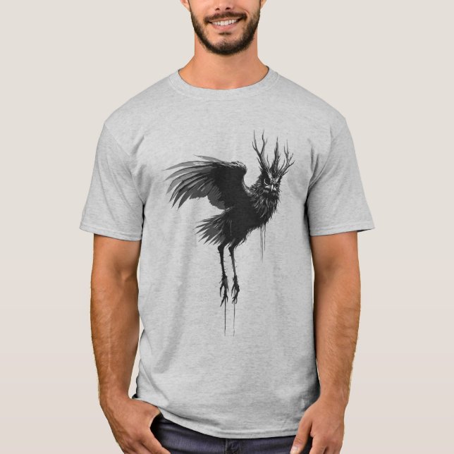 Stolas Mitternachtskrone erhebt sich T-Shirt (Vorderseite)