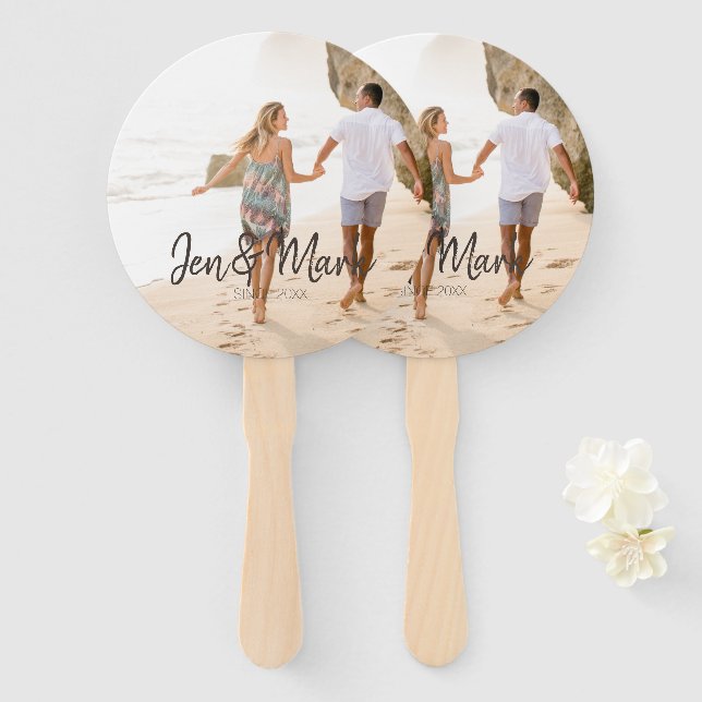 Stolen Foto. Name und Jahr Typografie. Fächer (Vorne und Hinten)