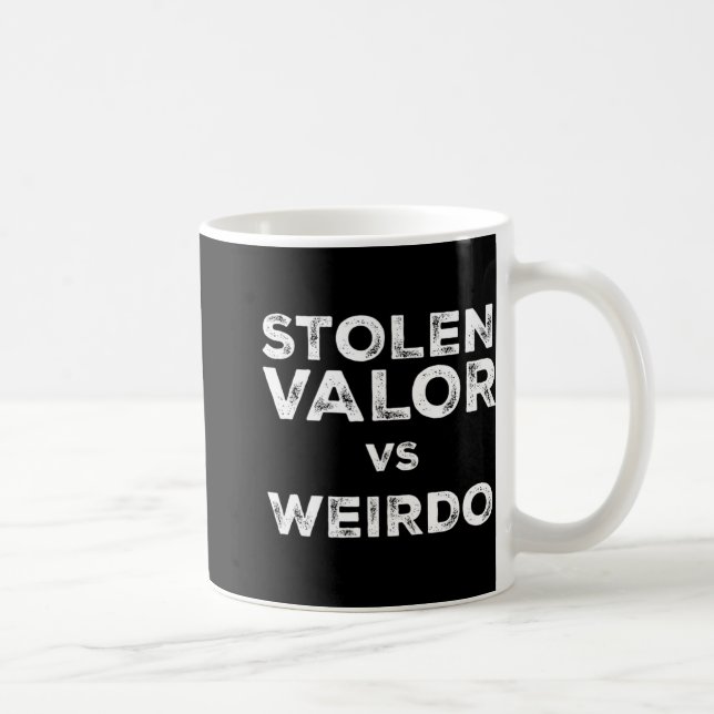 Stolen Valor Vs Weirdo Trump Vance Vs Harris W Tim Kaffeetasse (Rechts)