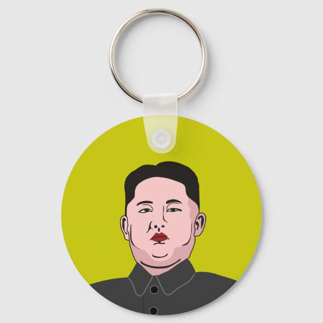 Stolid Kim Jong-un Schlüsselanhänger (Vorderseite)