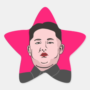 Stolid Kim Jong-un Stern-Aufkleber