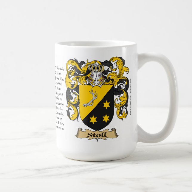 Stoll, der Ursprung, die Bedeutung und das Wappen Kaffeetasse (Rechts)