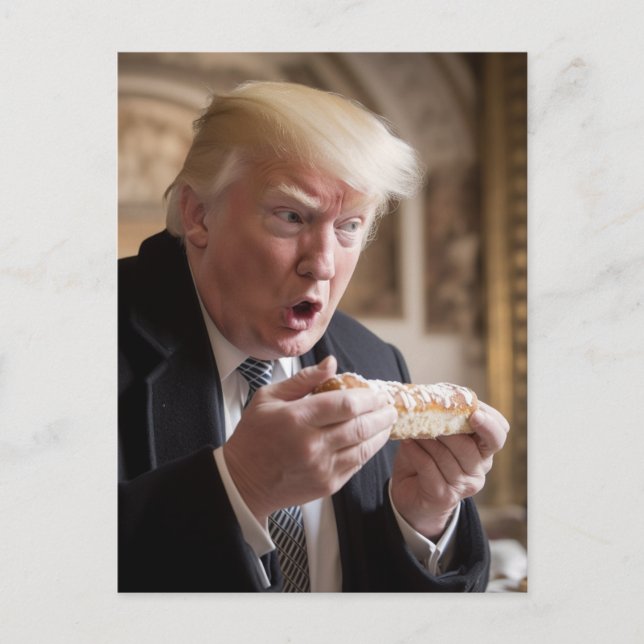 Stollen Bread Trump Joke Postkarte (Vorderseite)