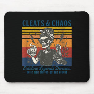 Stollen & Chaos Skelett Fußballmutter lustig Mousepad