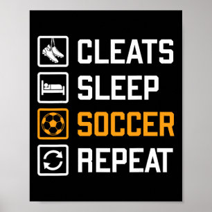 Stollen Schlafen Fußball Wiederholen Lustige Fans  Poster