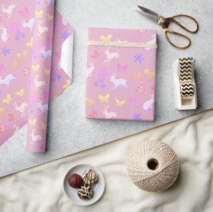 Stollen und gelbe Schmetterlinge Geschenkpapier