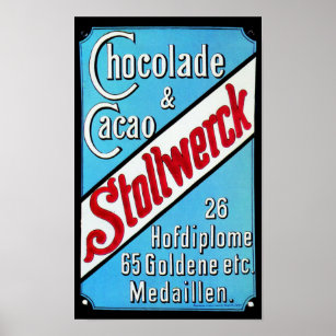 Stollwerck - Schokolade - Schokolade Poster