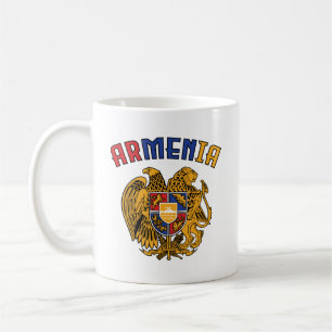 Stolperflagge Armenien Kaffeetasse
