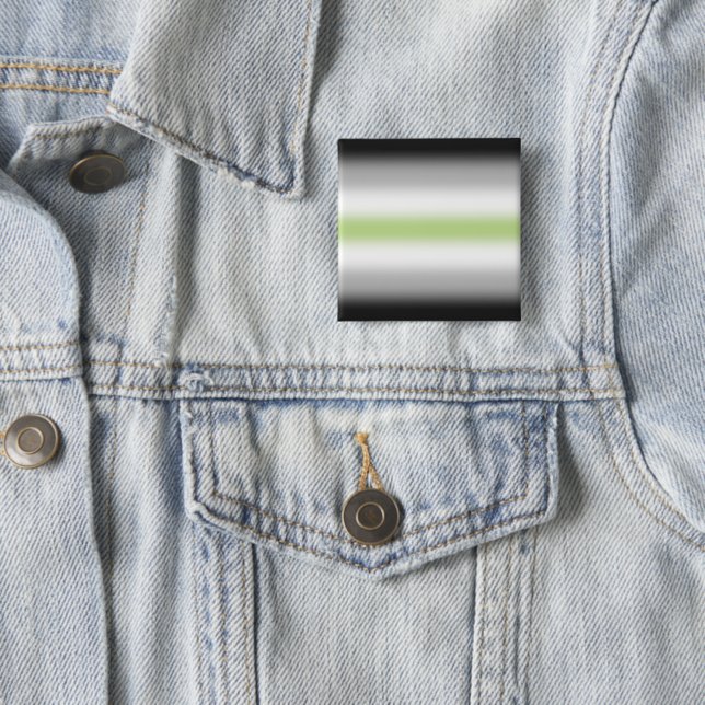 Stolperflagge für Gradient Agender mit Individuell Button (Beispiel)