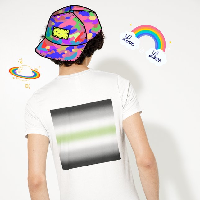 Stolperflagge für Gradient Agender mit Individuell Hoodie (Von Creator hochgeladen)