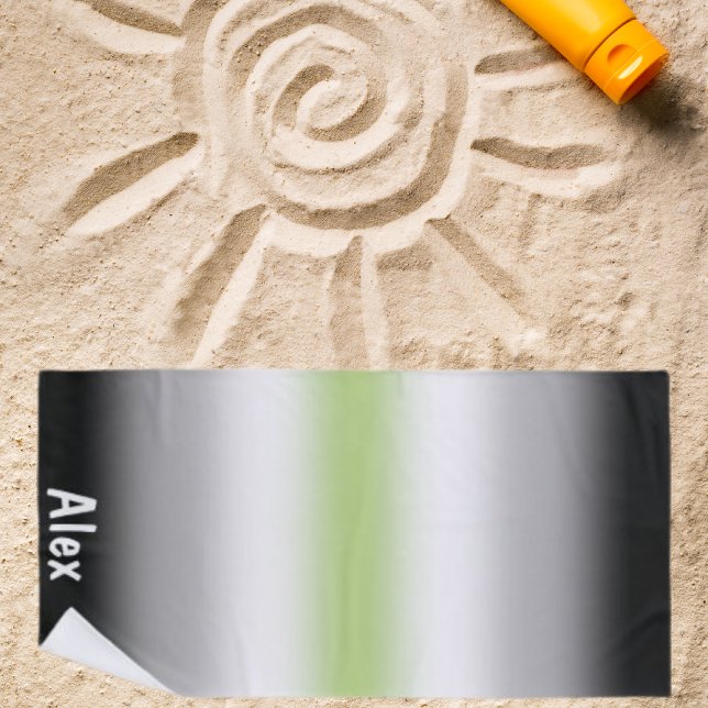 Stolperflagge für Gradient Agender mit Individuell Strandtuch (Von Creator hochgeladen)