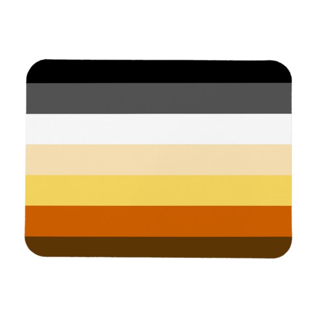 Stolperflagge für klassische Gay Bears Magnet (Horizontal)