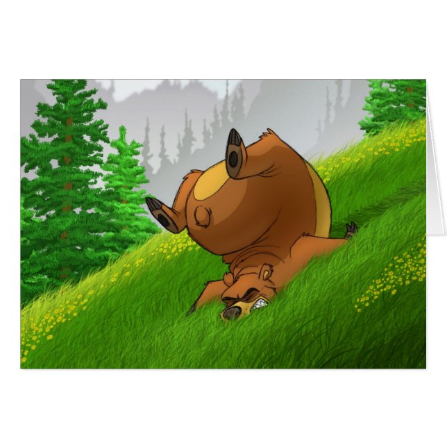 Stolpernde Bärn-Karten (Vorderseite (Horizontal))