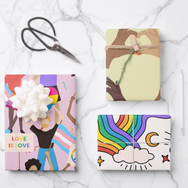 Stolperpapier Geschenkpapier Set (Vorderseite)