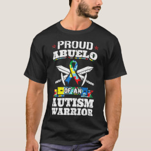 Stolz Abuelo eines Autismus Krieger Bewusstsein Ba T-Shirt