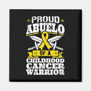 Stolz Abuelo eines Krebskriegers im Kindesalter Aw Magnet