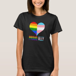 Stolz Albert Pride Lgbt Transgender Flag Herz Gay T-Shirt