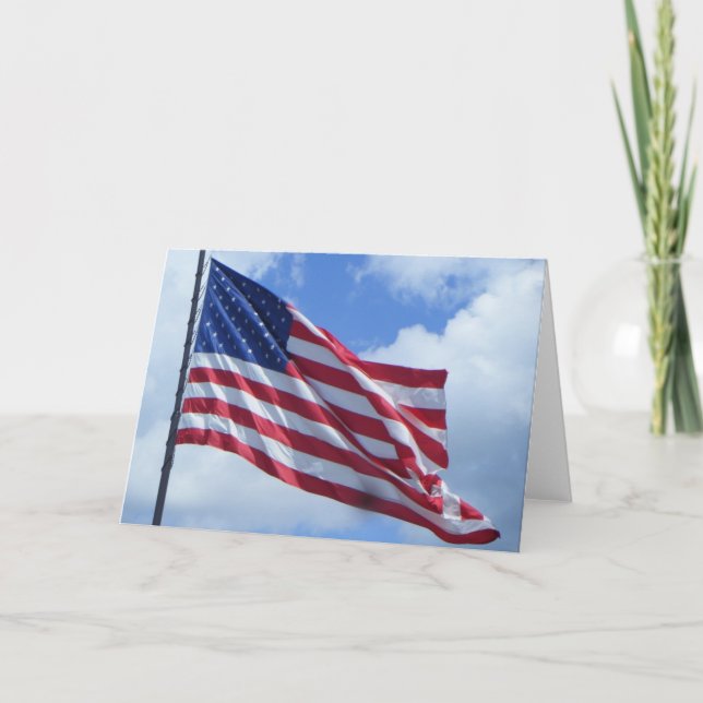 Stolz als Amerikaner Karte (Vorderseite)