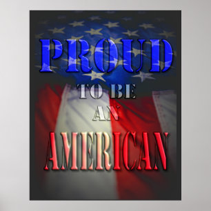 Stolz als Amerikaner Poster