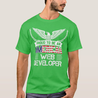 Stolz als amerikanischer Web-Entwickler T-Shirt
