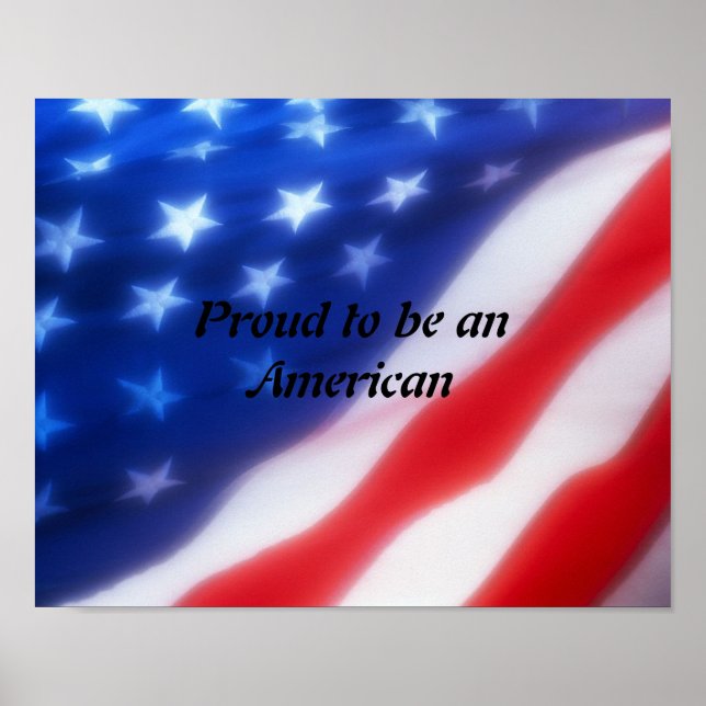 Stolz als amerikanisches Poster (Vorne)