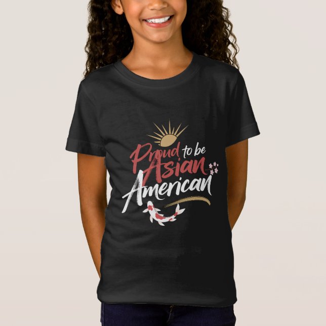 Stolz als asiatisches Amerika T-Shirt (Vorderseite)