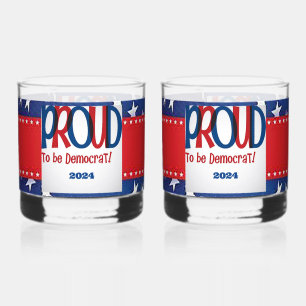 Stolz als Demokrat Whiskyglas