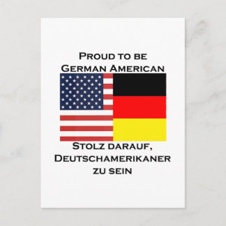 Stolz als deutscher Amerikaner Postkarte