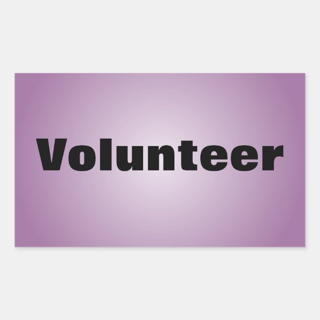 Stolz als engagierter Freiwilliger Rechteckiger Aufkleber (Vorderseite)