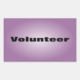 Stolz als engagierter Freiwilliger Rechteckiger Aufkleber